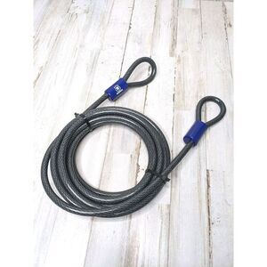 Brinks 15ft 3/8 in Security cable brand‎ 3100lb Cut Resistant Double Loop Ends